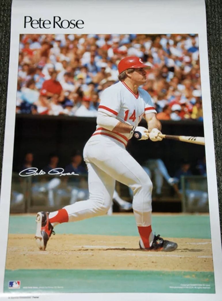 Pete Rose Vintage 1986 Sports Illustrated Original Poster