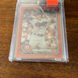 2024 Topps Pete Crow Armstrong Red Foil RC