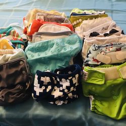 Cloth Diapers Lot 60