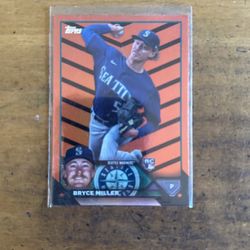 2022 TOPPS BRYCE MILLER ORANGE ROOKIE CARD