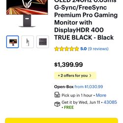 LG UltraGear 32GS95UE Gaming Monitor