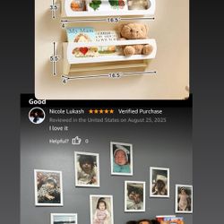 Floating Shelves for Wall, Premium Bamboo Wood, Fully Assembled - Nursery Book Shelves, Nursery Decor, Book Shelf for Kids Rooms, Wall Mounted Bookshe