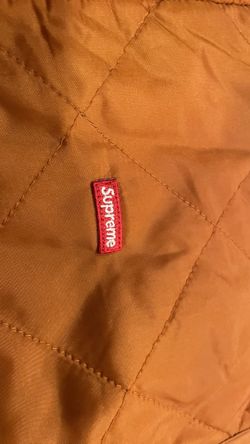 FW17 Supreme Reversible Shadow Plaid Vest Orange Size Medium Pre