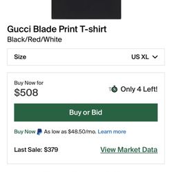 Gucci Shirt 100% Authentic Size Xl
