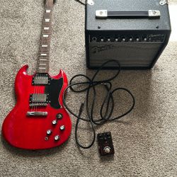 Electric Guitar, Amp, Cord , Petal