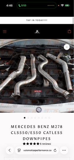 Mercedes Benz cls/e 550 catless downpipes