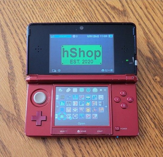 Flame Red Nintendo 3DS - 64GB -  Loaded - Pokemon