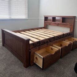 New Full Bed With Drawers