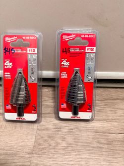 Milwaukee #12 Jam-Free Step Drill Bit – 2 Pack