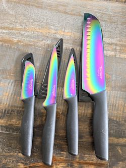 Rainbow Black Knife Set