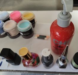 LOT OF BEAUTY AND NAIL SUPPLIES