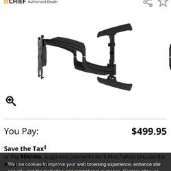 Chief TS525TU Large Thinstall Dual-Swing-Arm Wall Mount