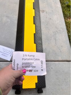 39 inch Cable  protect ramp. Brand new. For a cord and hose cover. Heavy duty. Inner locks. 1 piece
