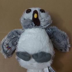 GANZ Webkinz Gray Owl Plush Halloween