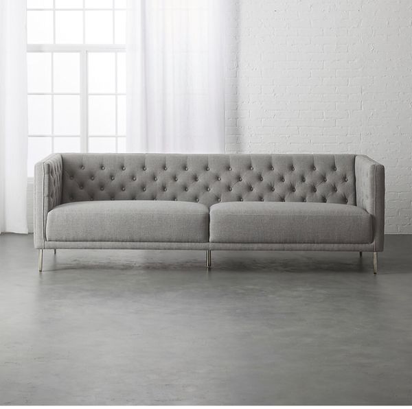 Cb2 Sofa For Savile Gris Tufted In San Francisco Cb2 Sofa For Savile Gris Tufted