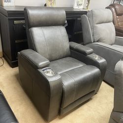 Graphite Power Recliner w/ LED