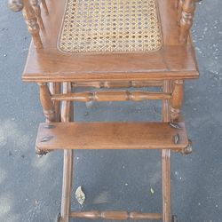 Vintage high chair for toddlers