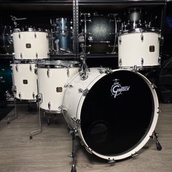 Gretsch USA Drum Set – White Nitron (Early 1980s)