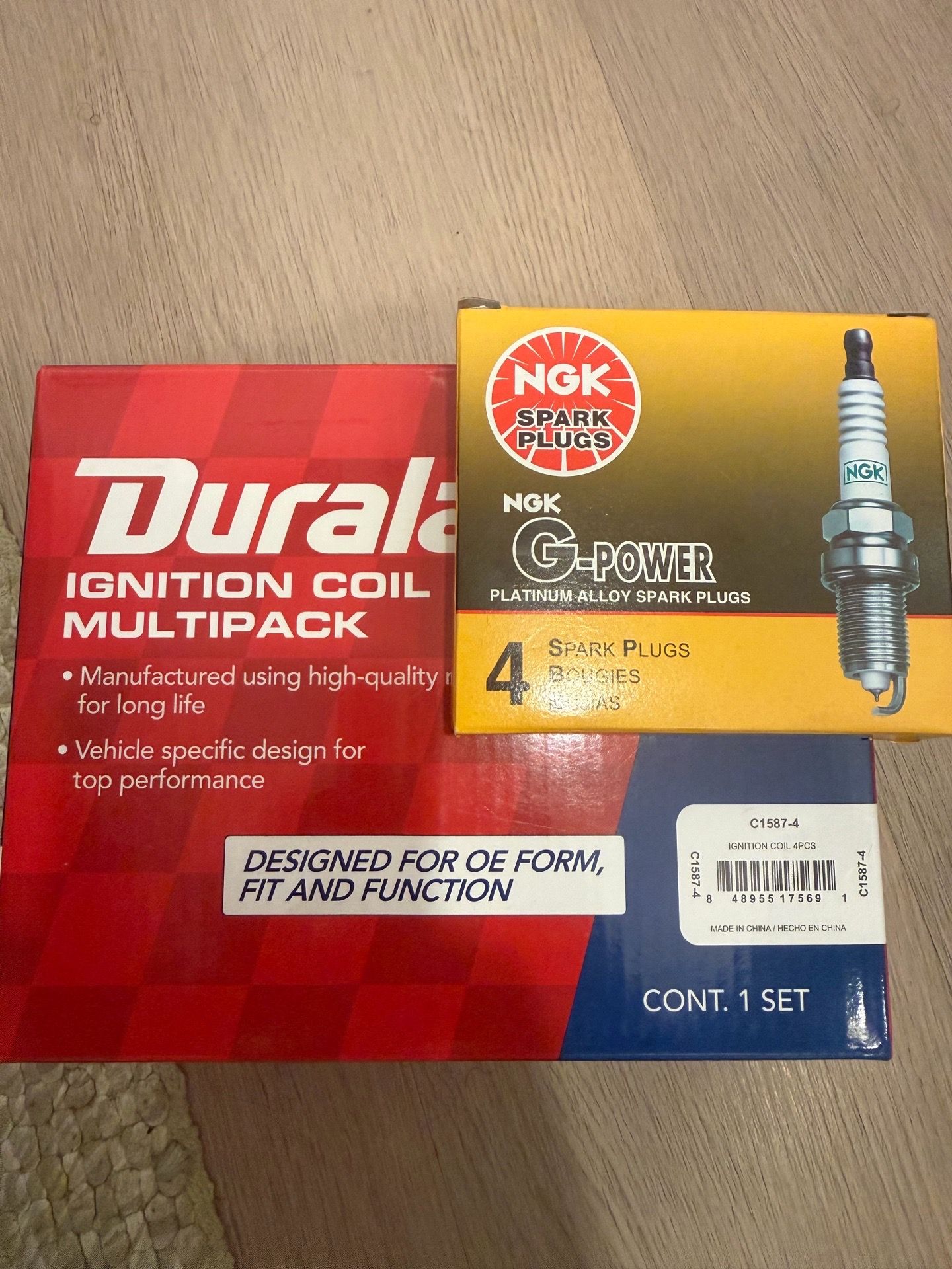 Brand New Duralast Ignition Coils + NGK Spark Plugs