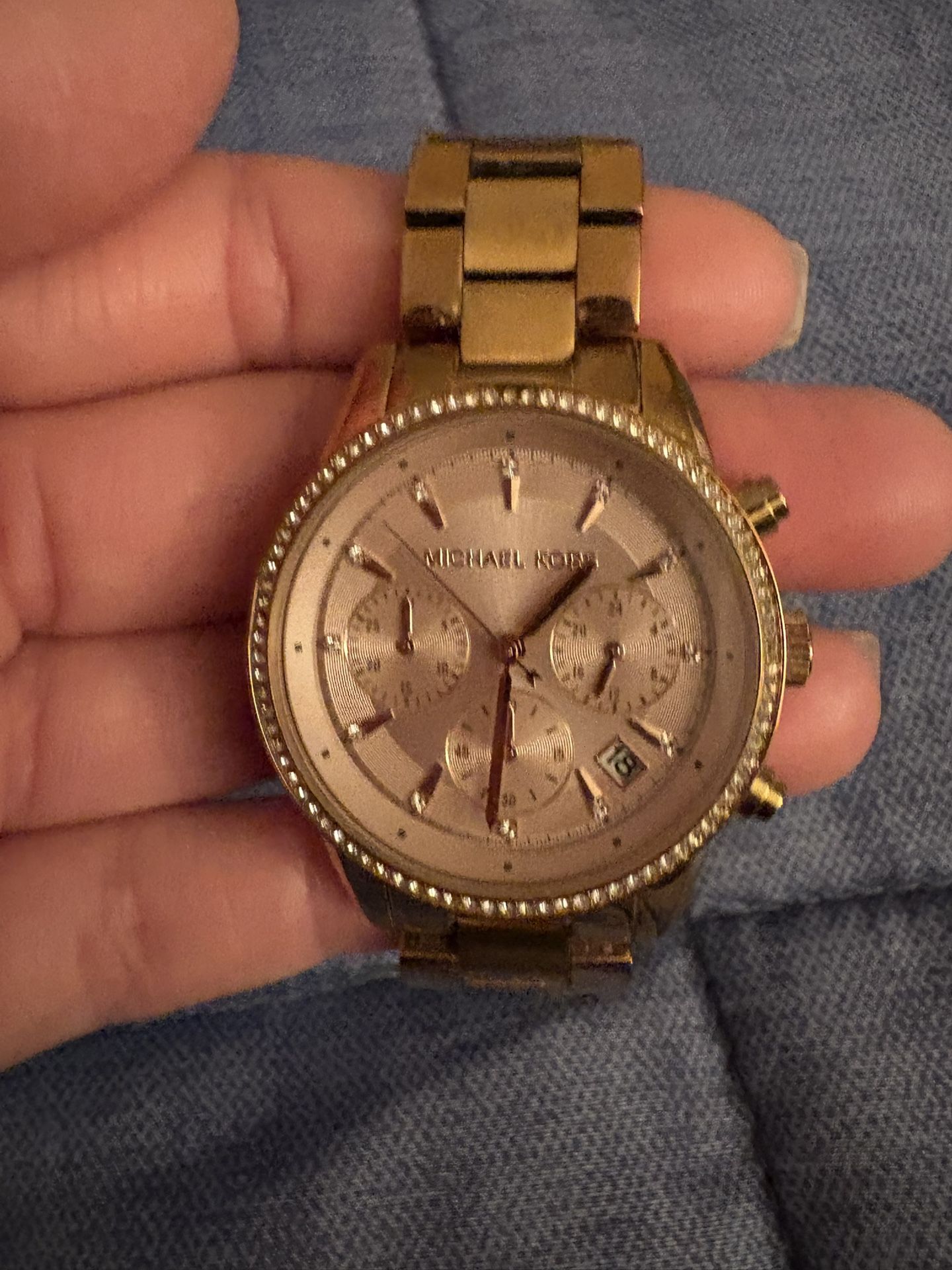 Rose gold Mk Watch