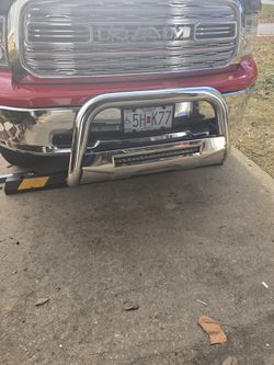 Chrome  brush guard was mounted on a Dodge Ram 1500 # 716