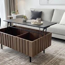 coffee table w/ lift top and storage