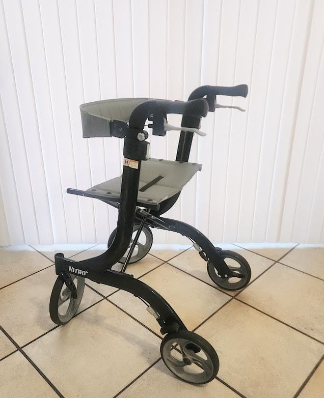 Drive Nitro Foldable Rollator Walker with Seat (No Storage Pouch)
