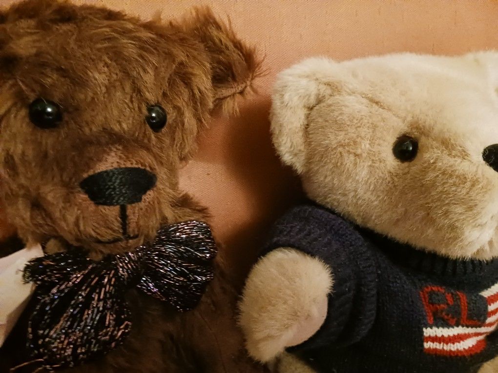 2 Vintage Teddy Bears 