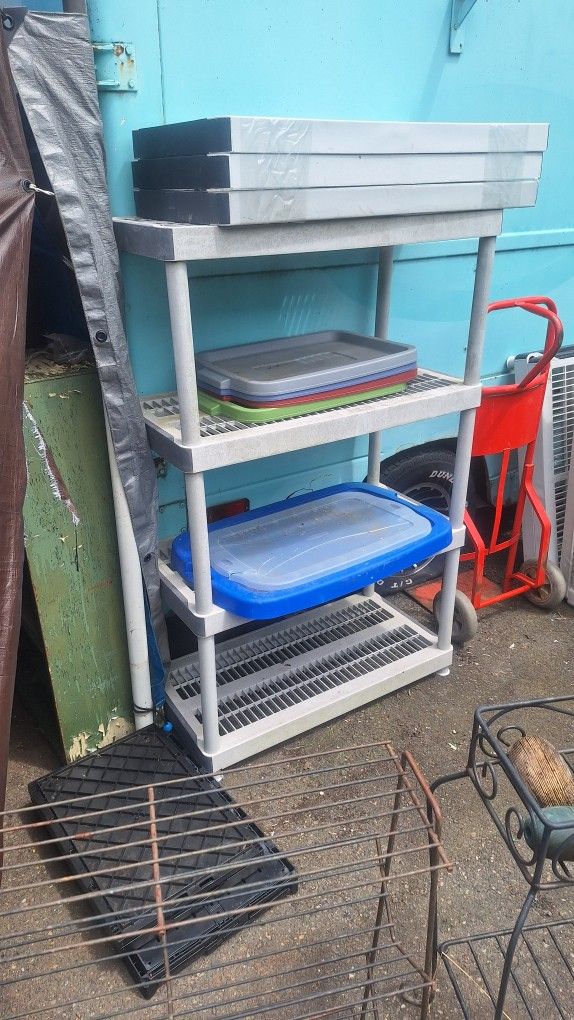 PLASTIC SHELF NEEDS CLEANING $15 BUCKS