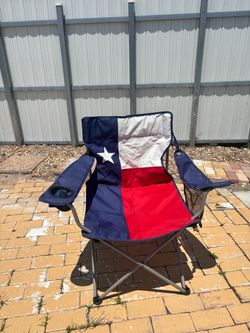 Texas Flag Folding Camp Chair
