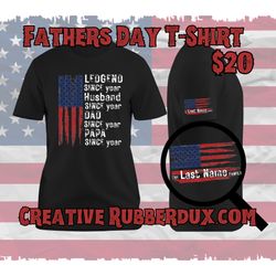 Fathers Day Custom Gift T Shirt
