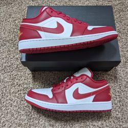 Air Jordan 1 Low Cardinal Red Sizes 9m And 13m