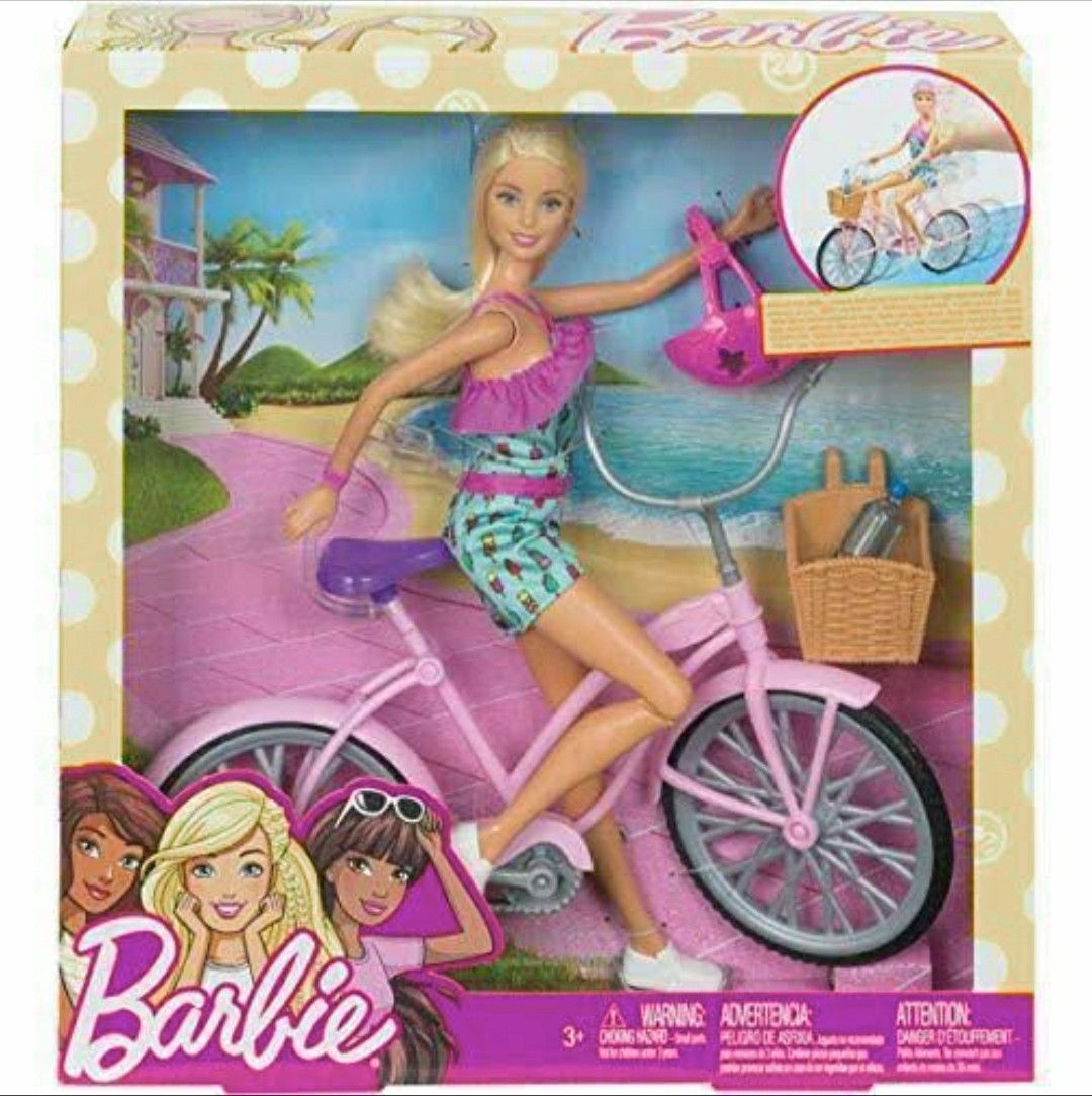 Barbie Barbie And Go Out Pink Bicycle