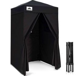 EAGLE PEAK Flex Ultra Compact 4x4 Pop-up Canopy, Sun Shelter, Changing Room, Portable Privacy Canopy Cabana for Pool, Fashion Photoshoots, or Camping,