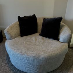 Round Swivel Sofa Chair 