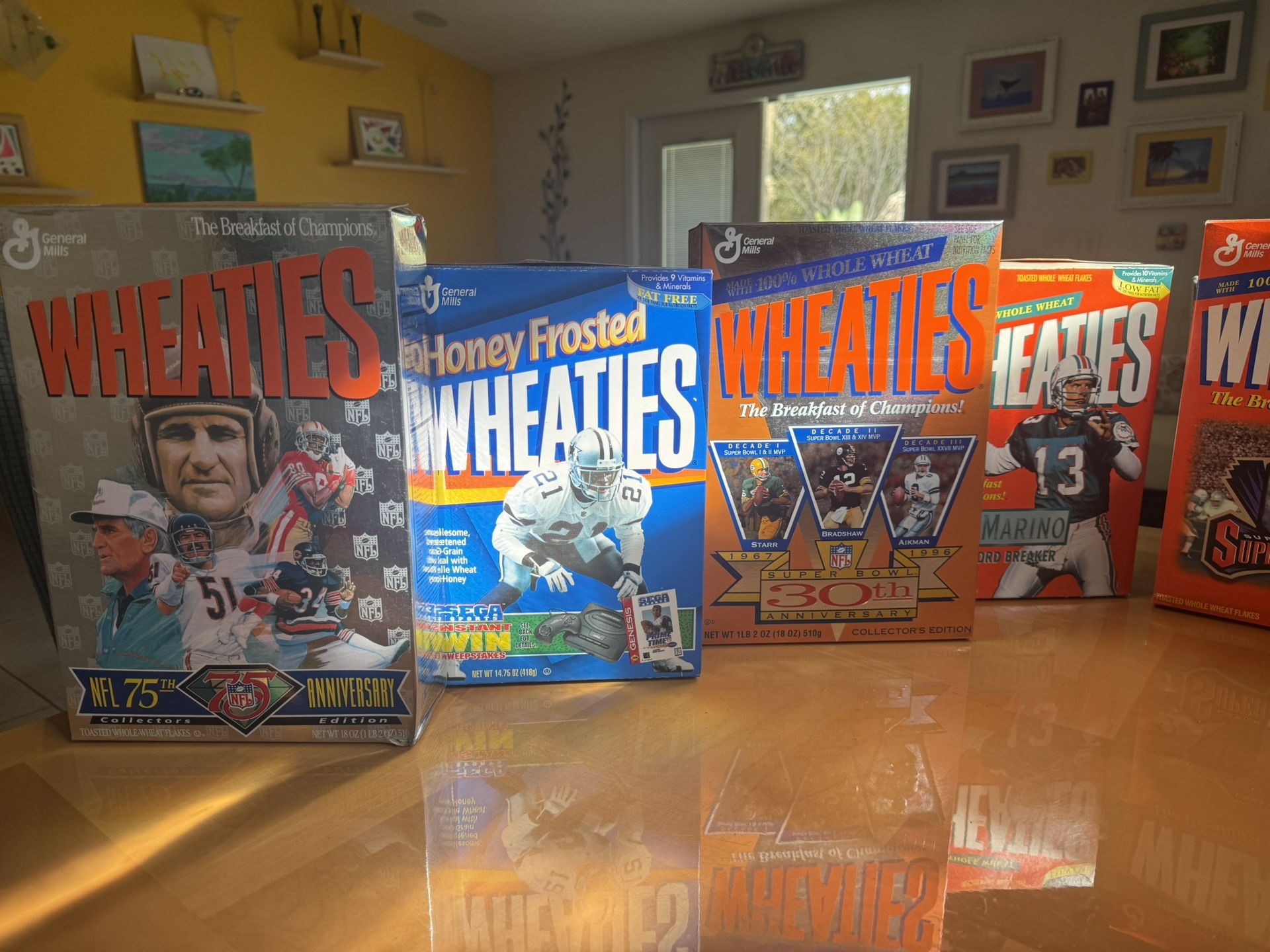 45 vintage Collectible Cereal Boxes.
