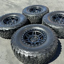 Ford Raptor F150 Method 17” Wheels Matte Black And 35” Mud-Terrain Tires