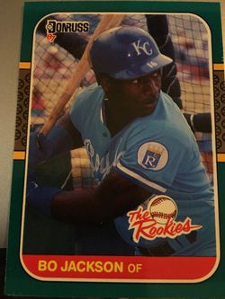 Baseball card Bo Jackson rookie Royals 1987