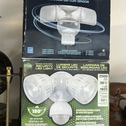 2 New In Box Sensor Outdoor  Lights $40 For Both