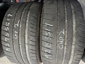 (2) 19” Michelin Cup2 275/35/19 Used Tires Like New 