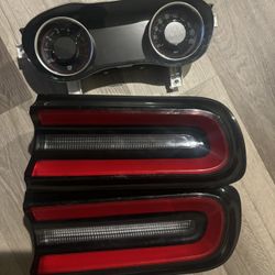 Dodge Challenger Scatpack Cluster And Taillights