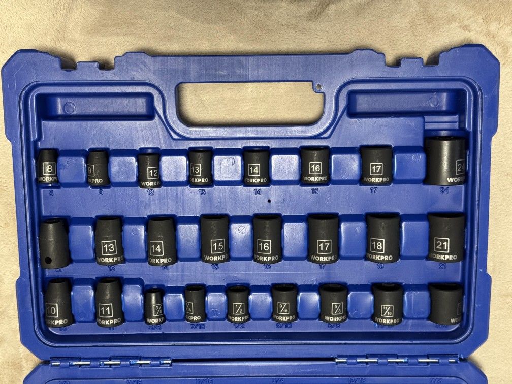 Workpro Master Impact Socket Set 38 Piece