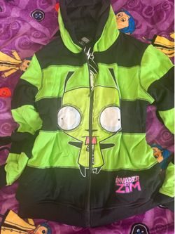 Invader  zim gir  reversible hoodie size medium