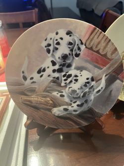 Bradford exchange Dog plates