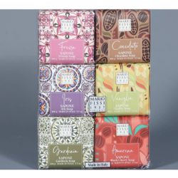 Lot Of 6 MARIO FISSI Assorted Individually Wrapped Soaps 3.7oz. Italy See My Listings Summerlin West Las Vegas