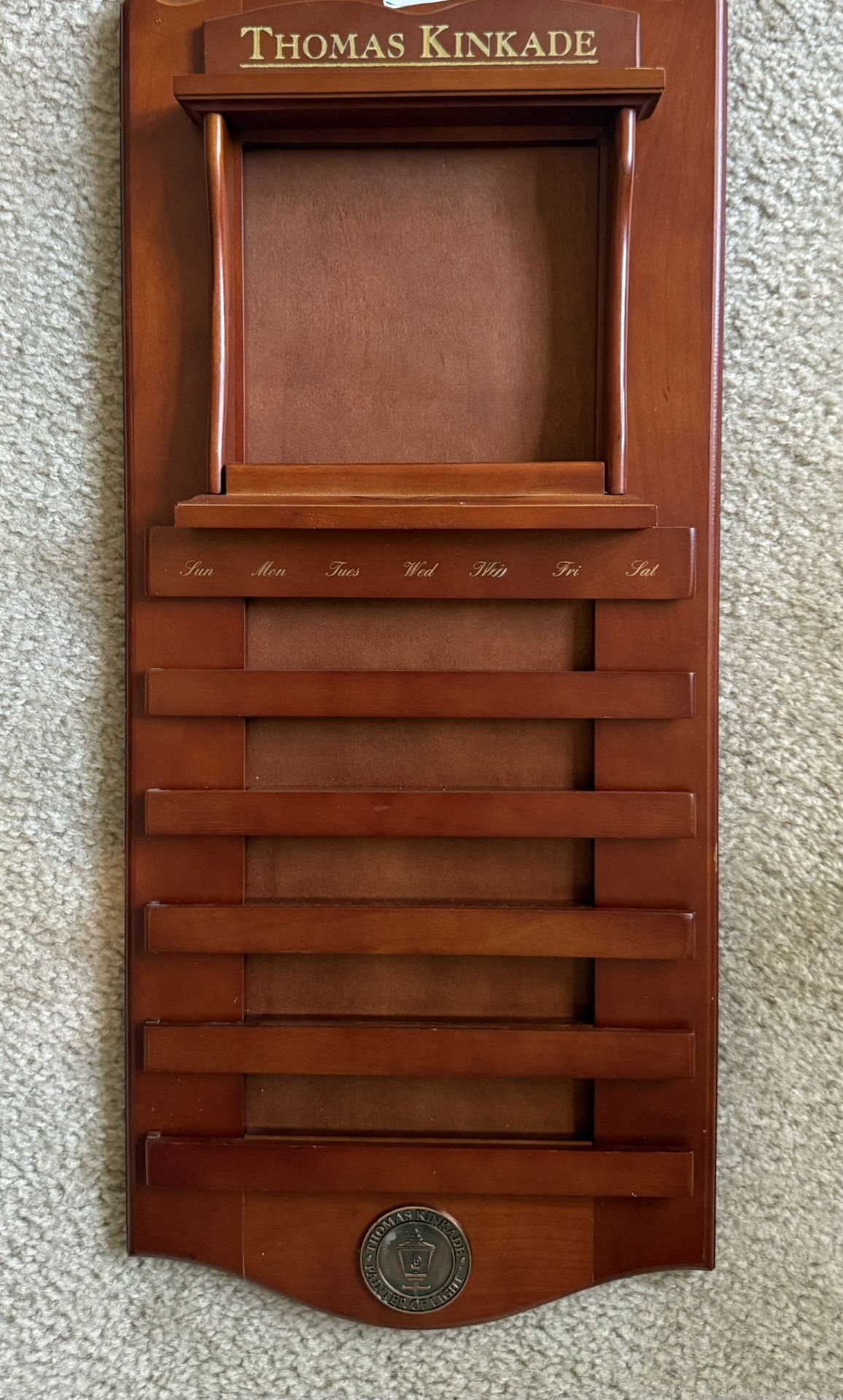 Thomas Kincade wood calendar 