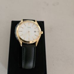 Tfx Leather Strap Watch