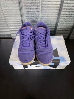 Nike Book 1 Purple Canvas Low-Top Sneakers