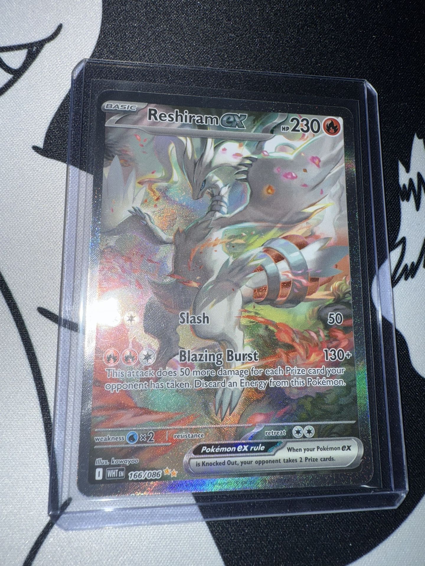 Reshiram EX # 166 Pokemon TCG White Flare SIR
