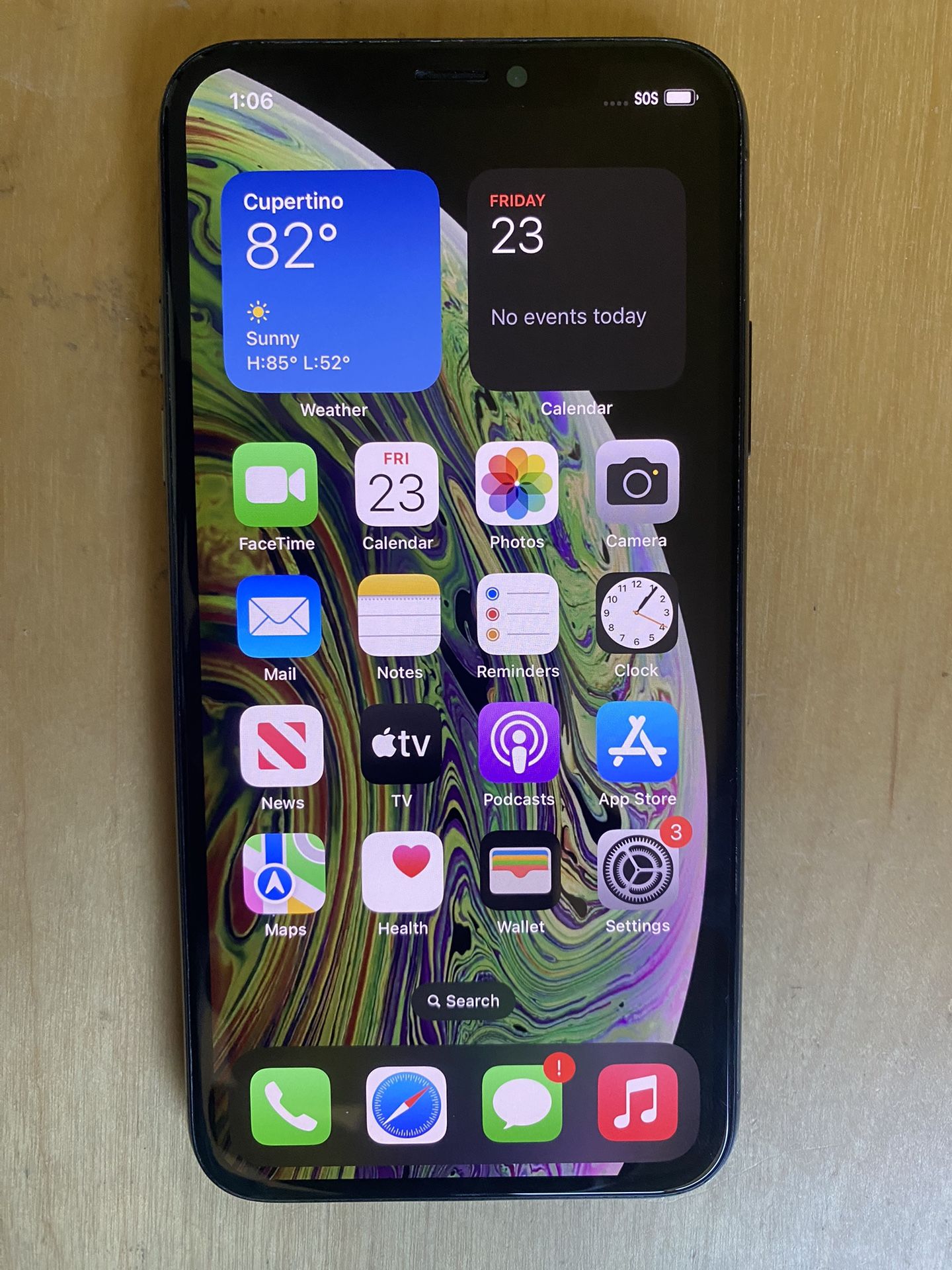 Apple iPhone XS unlocked 256GB Space Gray no Face ID